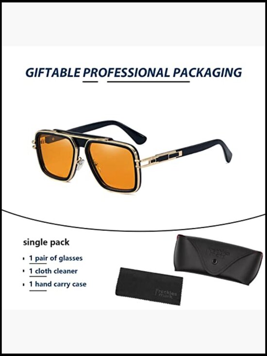 Retro Square Metal Sunglasses, UV400 Protection, Unisex Vintage Shades